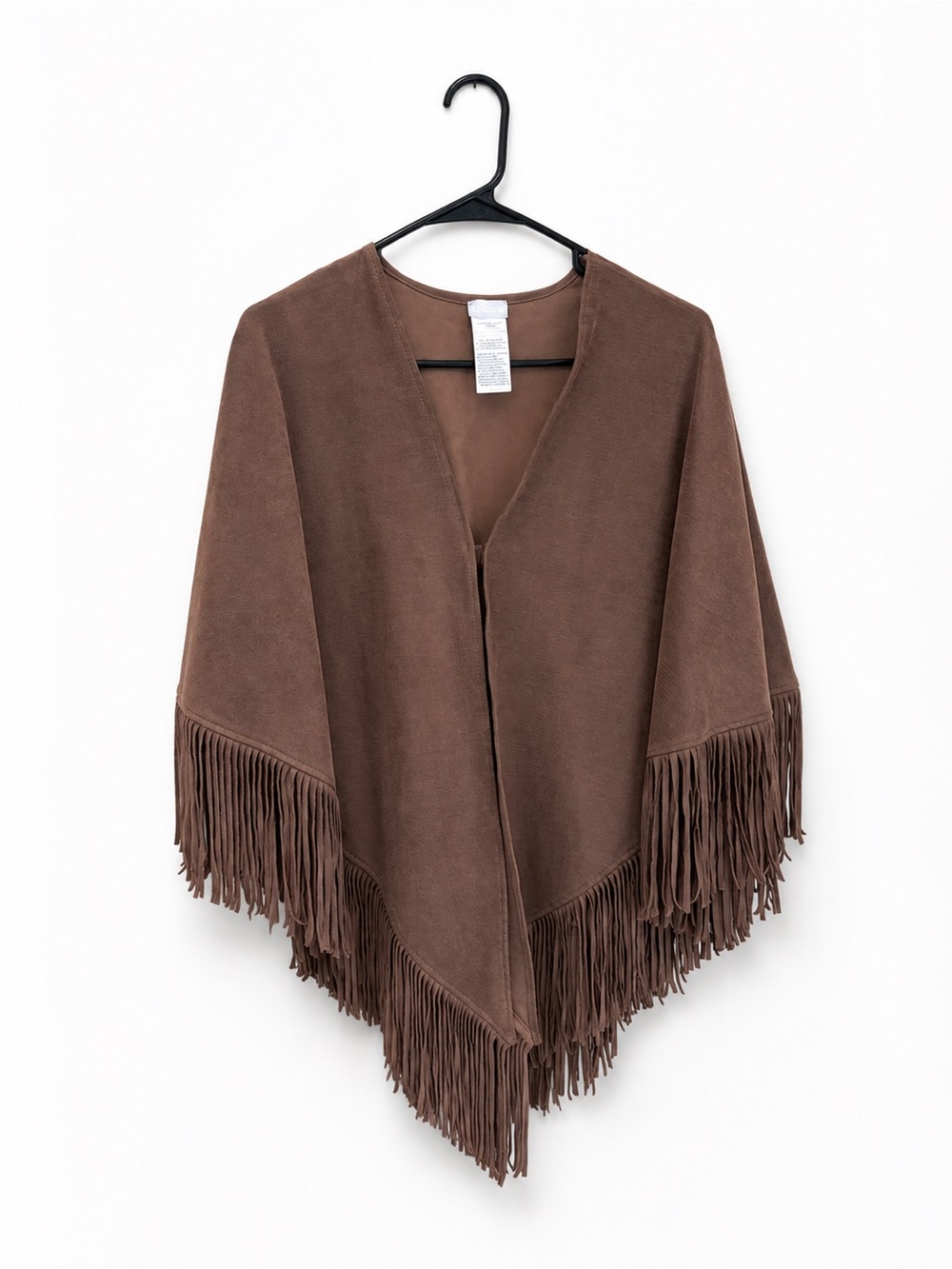 Chico's Brown Open-Front Draped Vest